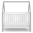 Storkcraft Orchard 5 in 1 Canopy Convertible Crib in Pebble Gray