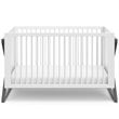 Storkcraft Equinox 3 in 1 Convertible Crib in White and Gray