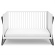 Storkcraft Equinox 3 in 1 Convertible Crib in White and Gray
