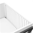 Storkcraft Equinox 3 in 1 Convertible Crib in White and Gray