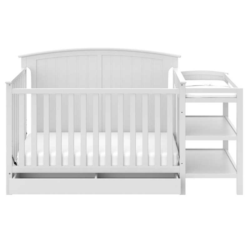 Storkcraft Steveston 3 Piece Convertible Crib Set in White