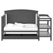 Storkcraft Steveston 3 Piece Convertible Crib Set in Gray