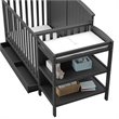 Storkcraft Steveston 3 Piece Convertible Crib Set in Gray