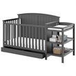Storkcraft Steveston 3 Piece Convertible Crib Set in Gray