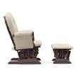 Stork Craft Hoop Glider and Ottoman in Cherry and Beige