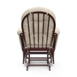 Stork Craft Hoop Glider and Ottoman in Cherry and Beige