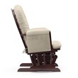 Stork Craft Hoop Glider and Ottoman in Cherry and Beige