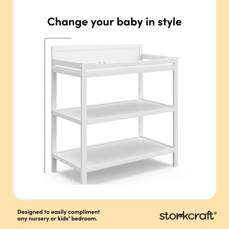 Storkcraft Alpine Changing Table in White