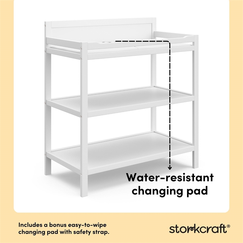Storkcraft Alpine Changing Table in White