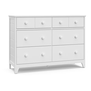 storkcraft moss 6 drawer double dresser