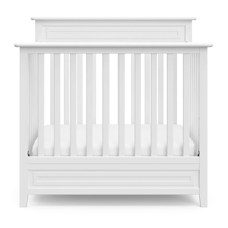 Storkcraft Petal Mini 4 in 1 Convertible Crib in White