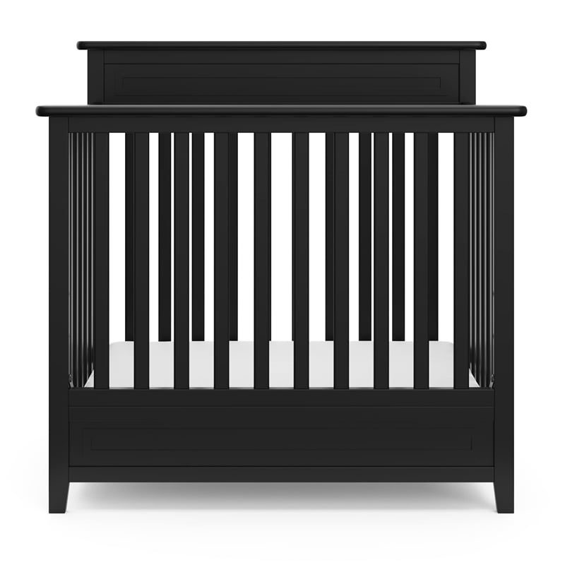 Storkcraft Petal Mini 4 in 1 Convertible Crib in Espresso