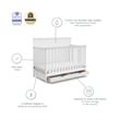 Storkcraft Homestead 4 in 1 Convertible Crib with Drawer in White