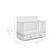 Storkcraft Homestead 4 in 1 Convertible Crib with Drawer in White