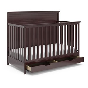 storkcraft homestead 4 in 1 convertible crib with drawer