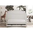 Storkcraft Moss 4 in 1 Convertible Crib with Drawer in White