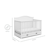 Storkcraft Moss 4 in 1 Convertible Crib with Drawer in White