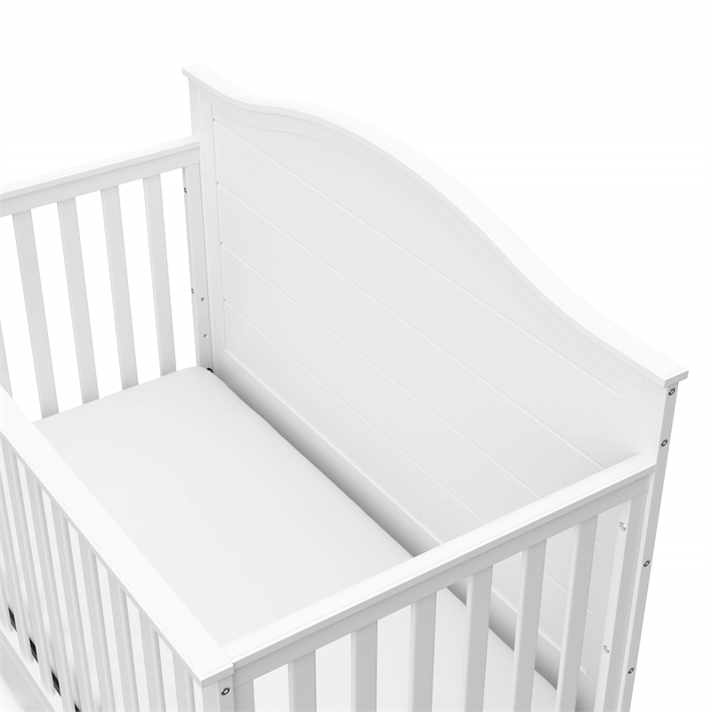 Storkcraft Moss 4 in 1 Convertible Crib with Drawer in White