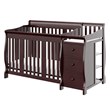 Stork Craft 4-in-1 Portofino Crib & Changer Combo in Espresso
