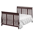 Stork Craft 4-in-1 Portofino Crib & Changer Combo in Espresso