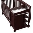 Stork Craft 4-in-1 Portofino Crib & Changer Combo in Espresso