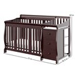 Stork Craft 4-in-1 Portofino Crib & Changer Combo in Espresso
