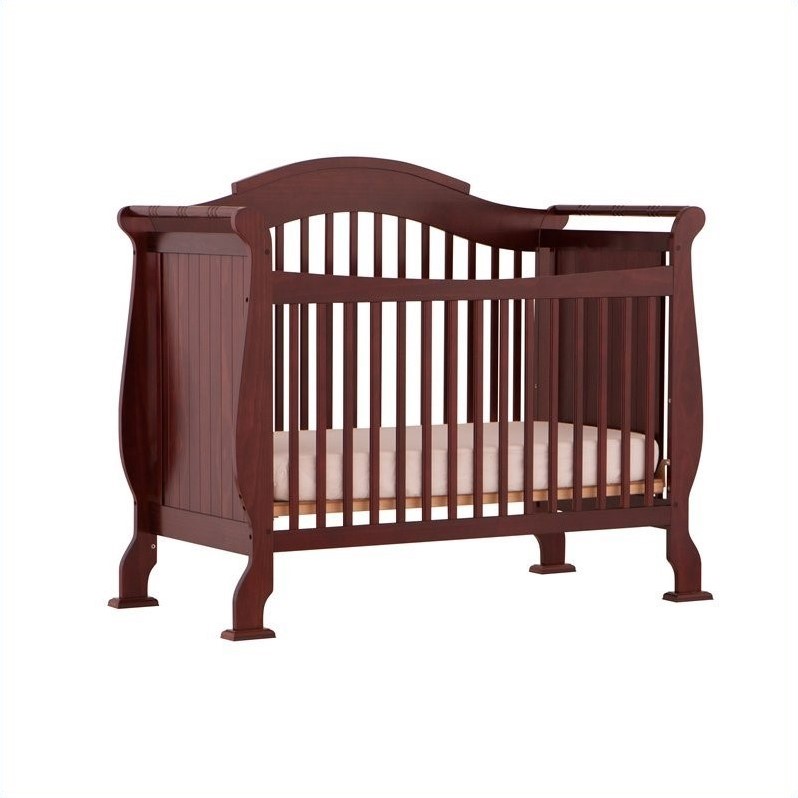 4in1 Fixed Side Convertible Crib in Cherry 04587254