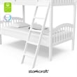 Stork Craft Long Horn Solid Wood Twin over Twin Bunk Bed in White