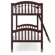 Stork Craft Long Horn Solid Wood Twin over Twin Bunk Bed in Espresso