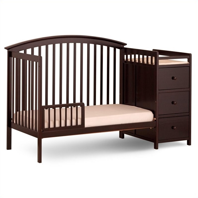 4in1 Convertible Espresso Crib Changer 04586359