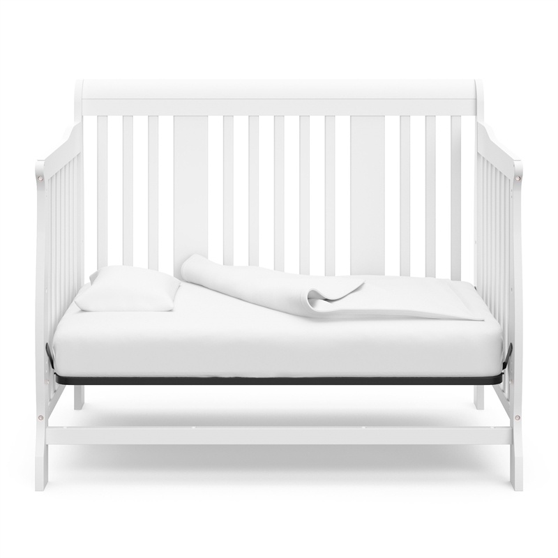 Stork Craft Tuscany 4-in-1 Stages Baby Crib in White