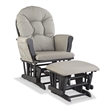 Stork Craft Hoop Custom Glider and Ottoman in Gray and Taupe