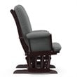 Stork Craft Custom Tuscany Glider and Ottoman in Espresso and Gray