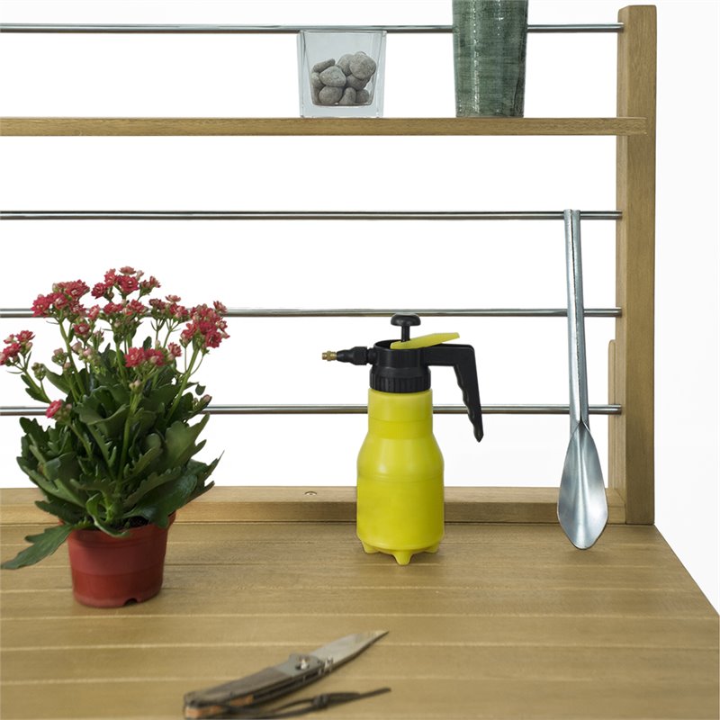 Vifah Beverly Adjustable Height Potting Bench In White V1708