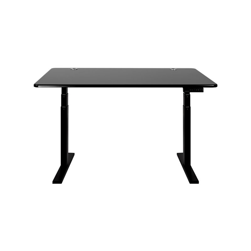 Vifah SmartDesk Adjustable Classic Metal Standing Desk in Black and Black