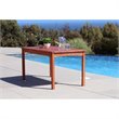 Vifah Malibu Outdoor Balthazar Rectangular Table