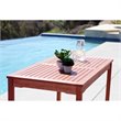Vifah Malibu Outdoor Balthazar Rectangular Table
