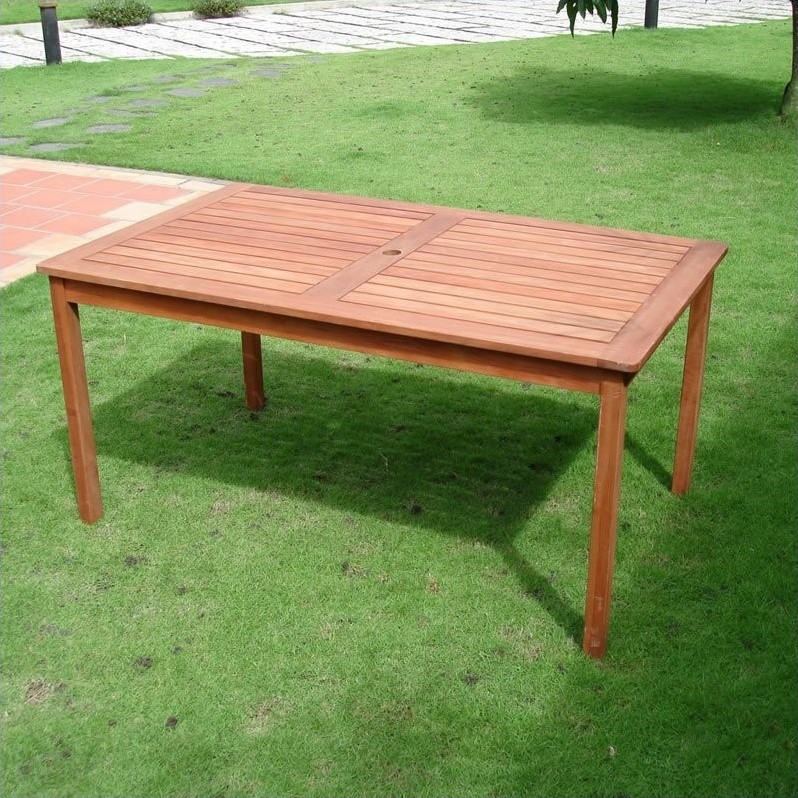 Vifah Malibu Outdoor Balthazar Rectangular Table