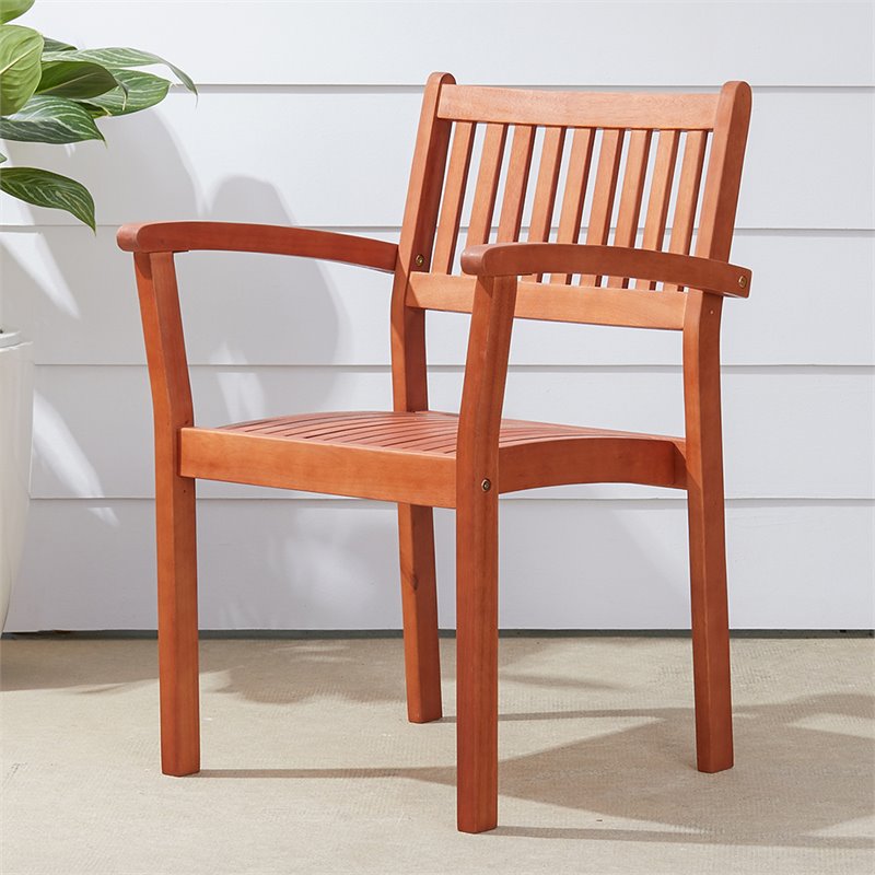 Vifah Malibu Balthazar Dining Set with 6 Folding Bistro Chairs