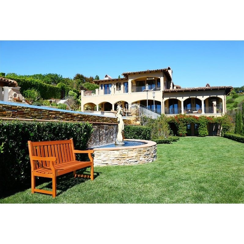 Vifah Malibu Outdoor 2-Seater Henley Bench - Thumbnail 2