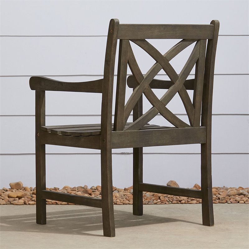 Vifah Renaissance Outdoor Arm Chair Homesquare