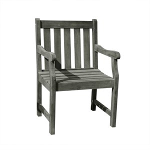 Vifah Renaissance Outdoor Arm Chair in Natural