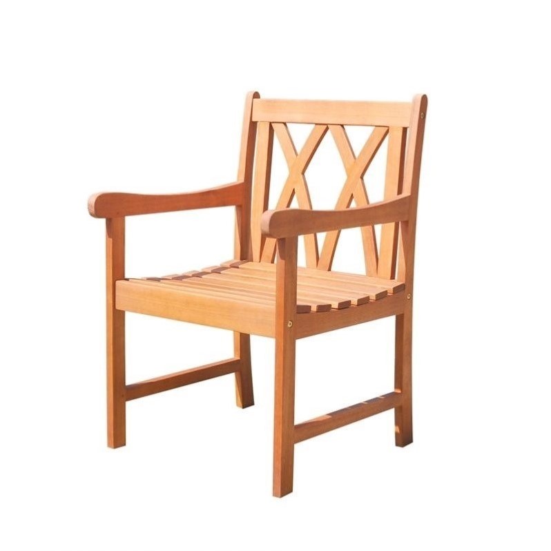 Vifah Malibu Outdoor Arm Chair in Natural