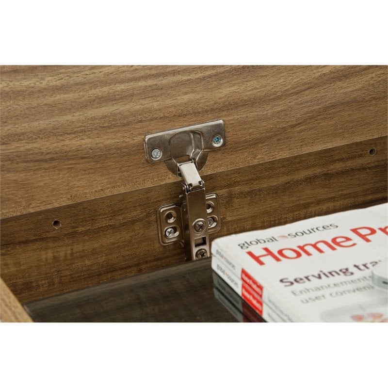Techni Mobili Compact Computer Desk in Walnut