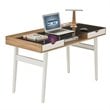 Techni Mobili Compact Computer Desk in Walnut