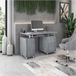Small Computer Desk in Gray