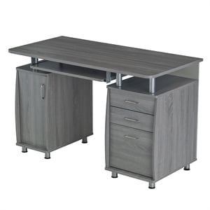 Small Computer Desk in Gray