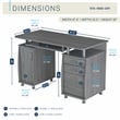 Small Computer Desk in Gray