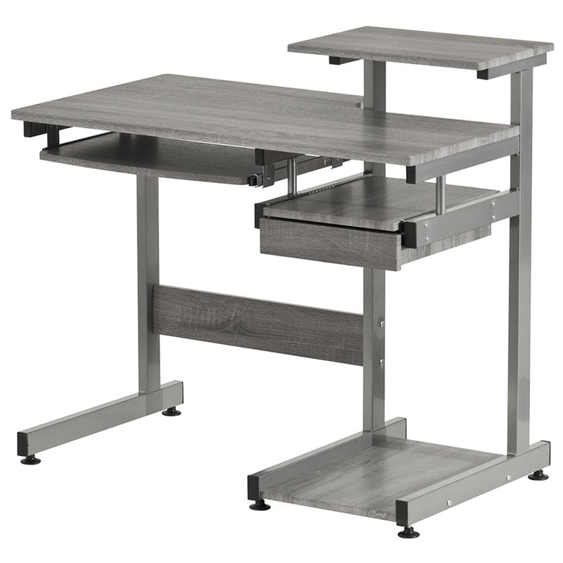Techni Mobili Computer Desk in Gray