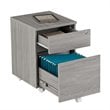 Techni Mobili 2 Drawer Mobile Vertical File Cabinet in Gray